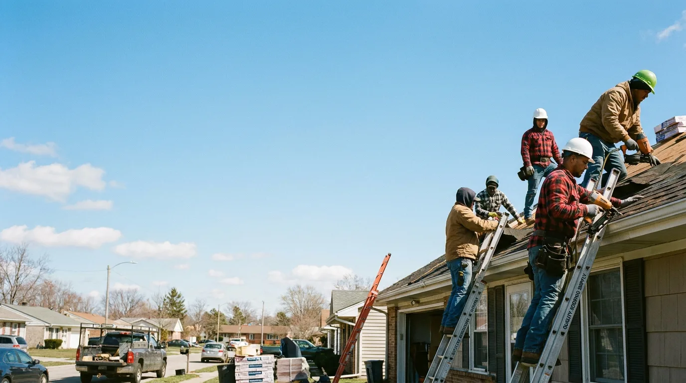 Roofing in Thomasboro, IL near me